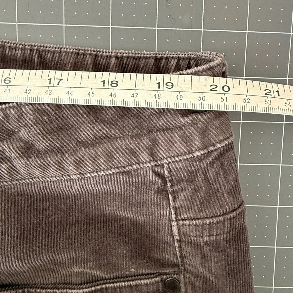 STIO Rivet Mens 40 x 30 Corduroy Pants Charcoal Gray Casual Straight Fit Stretch